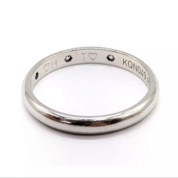 Cartier 1825 Wedding Band 3 Diamond Platinum Band US Size 5 - Picture 3 of 9